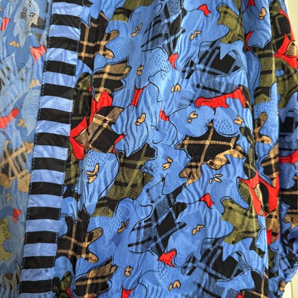 Vintage 100% Silk 16 topper open front cardigan kimono Diane Freis Glam Mob Wife - Picture 9 of 16